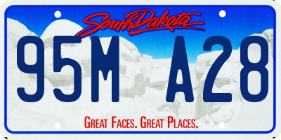 SD license plate 95MA28