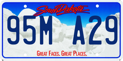 SD license plate 95MA29