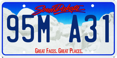 SD license plate 95MA31