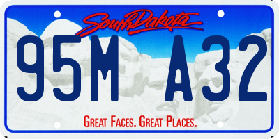 SD license plate 95MA32