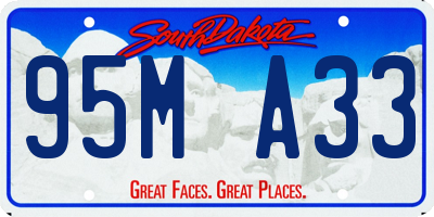 SD license plate 95MA33
