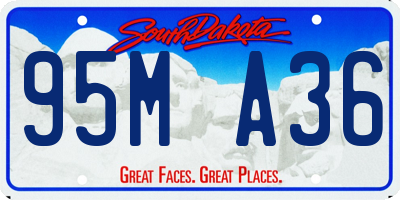 SD license plate 95MA36