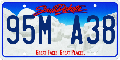 SD license plate 95MA38