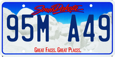 SD license plate 95MA49