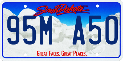SD license plate 95MA50