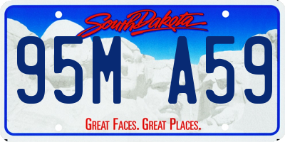 SD license plate 95MA59