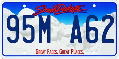 SD license plate 95MA62