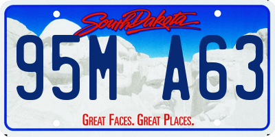 SD license plate 95MA63
