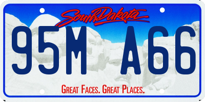 SD license plate 95MA66