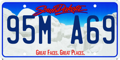 SD license plate 95MA69