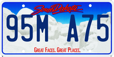 SD license plate 95MA75