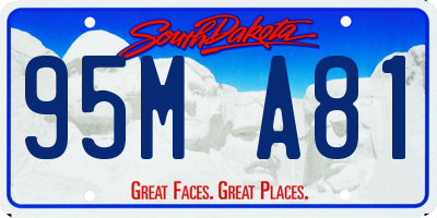 SD license plate 95MA81