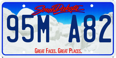 SD license plate 95MA82
