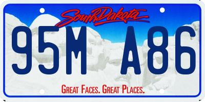 SD license plate 95MA86