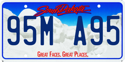 SD license plate 95MA95