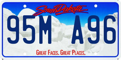 SD license plate 95MA96
