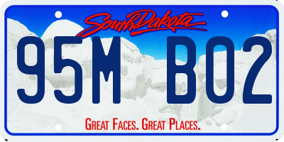 SD license plate 95MB02