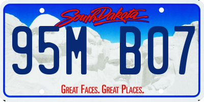 SD license plate 95MB07