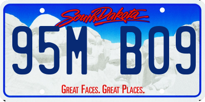 SD license plate 95MB09