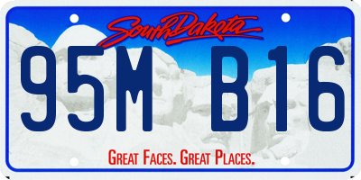 SD license plate 95MB16