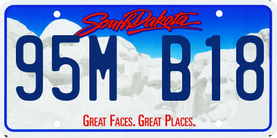 SD license plate 95MB18