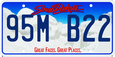 SD license plate 95MB22