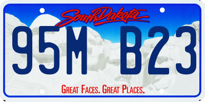 SD license plate 95MB23