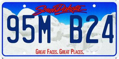 SD license plate 95MB24