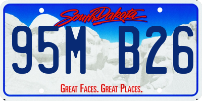 SD license plate 95MB26