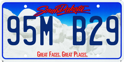 SD license plate 95MB29