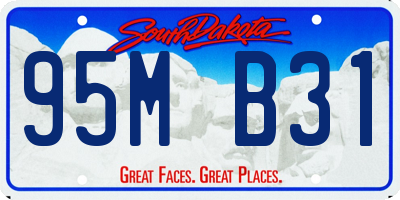SD license plate 95MB31
