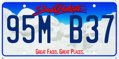 SD license plate 95MB37