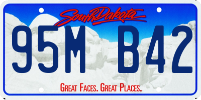 SD license plate 95MB42