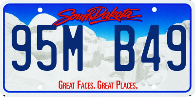 SD license plate 95MB49