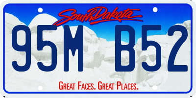 SD license plate 95MB52
