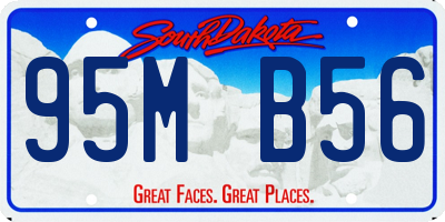 SD license plate 95MB56