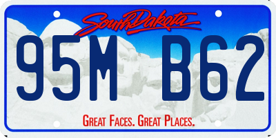 SD license plate 95MB62