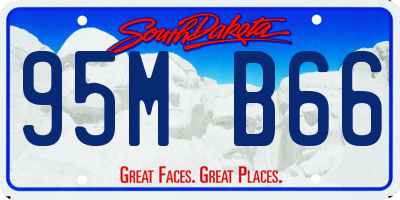 SD license plate 95MB66