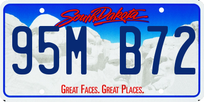 SD license plate 95MB72