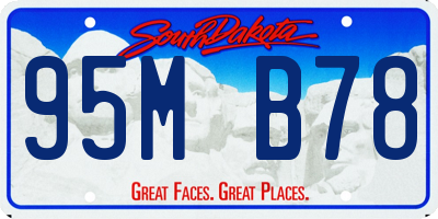 SD license plate 95MB78