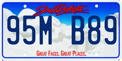 SD license plate 95MB89