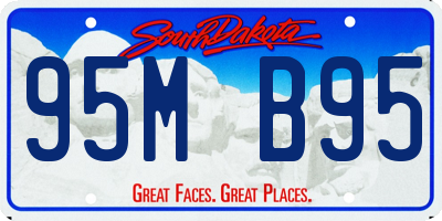 SD license plate 95MB95