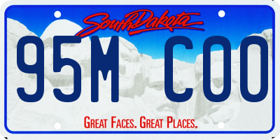 SD license plate 95MC00