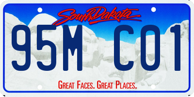 SD license plate 95MC01