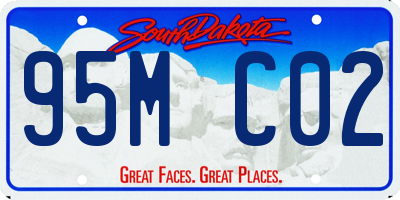 SD license plate 95MC02