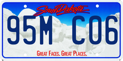 SD license plate 95MC06