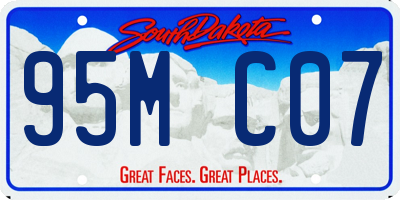 SD license plate 95MC07