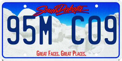 SD license plate 95MC09