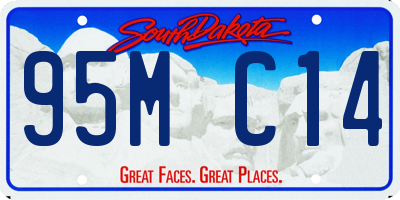 SD license plate 95MC14