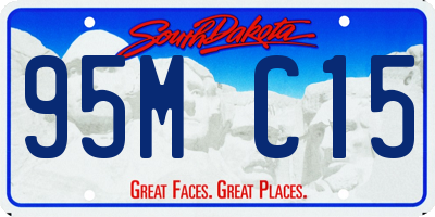 SD license plate 95MC15